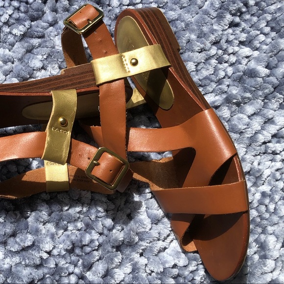 Limelight brown strappy sandal size 6 - Picture 2 of 4